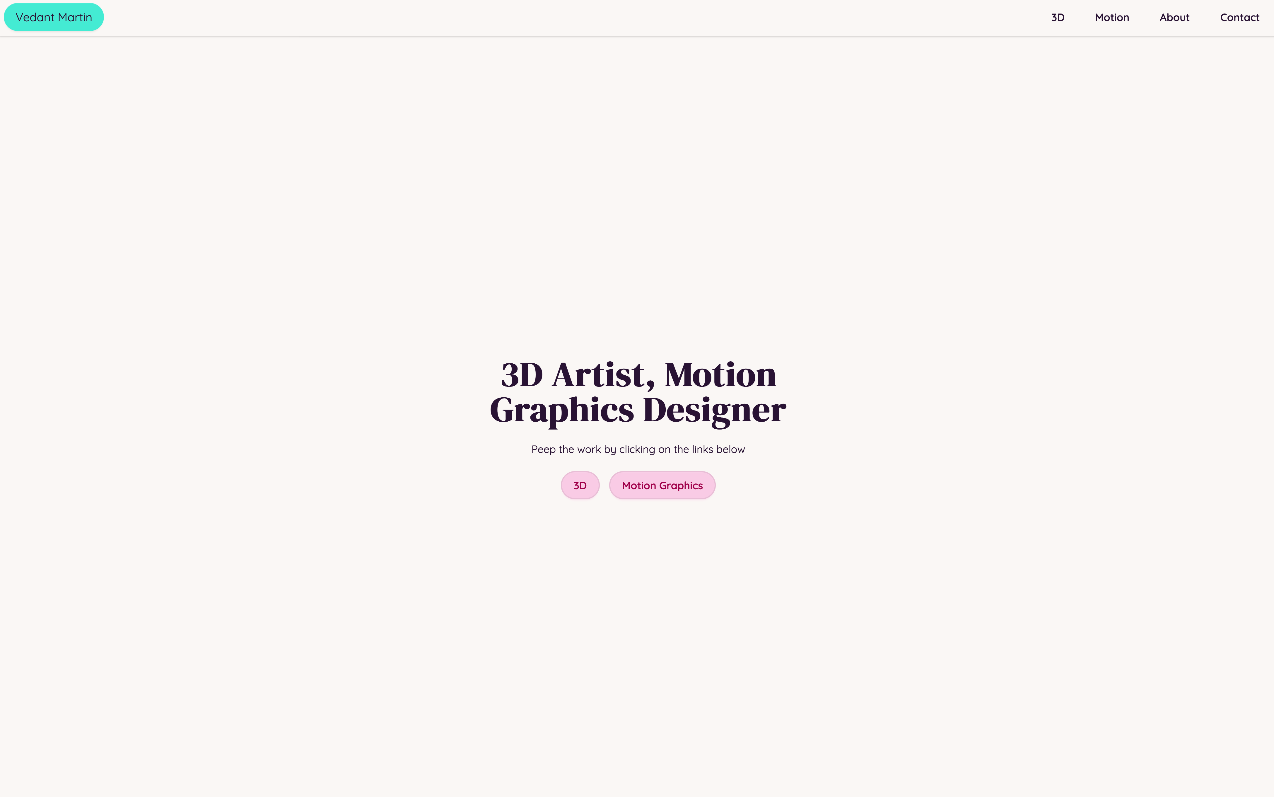 Personal portfolio website current