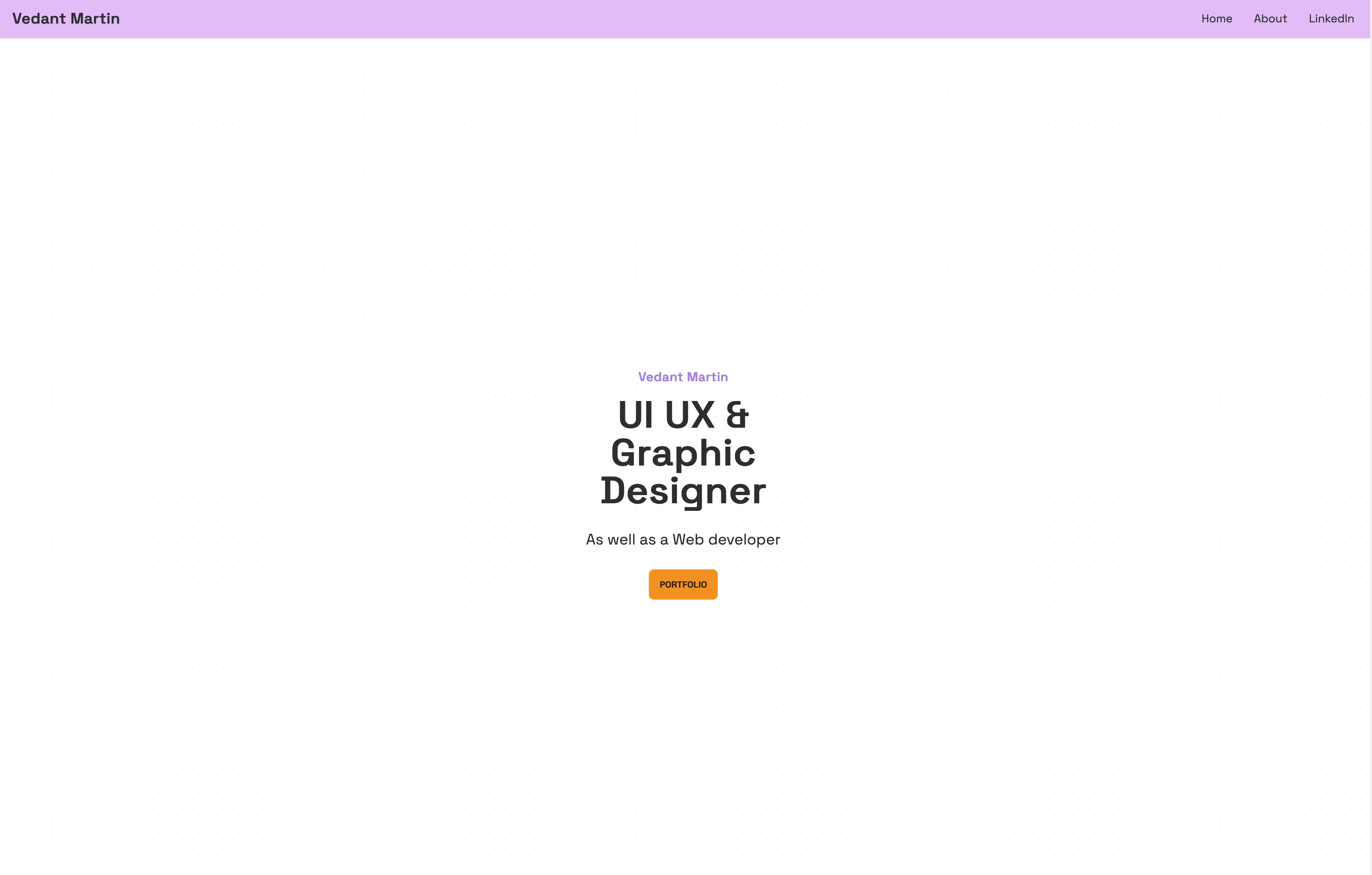 Personal portfolio website previous