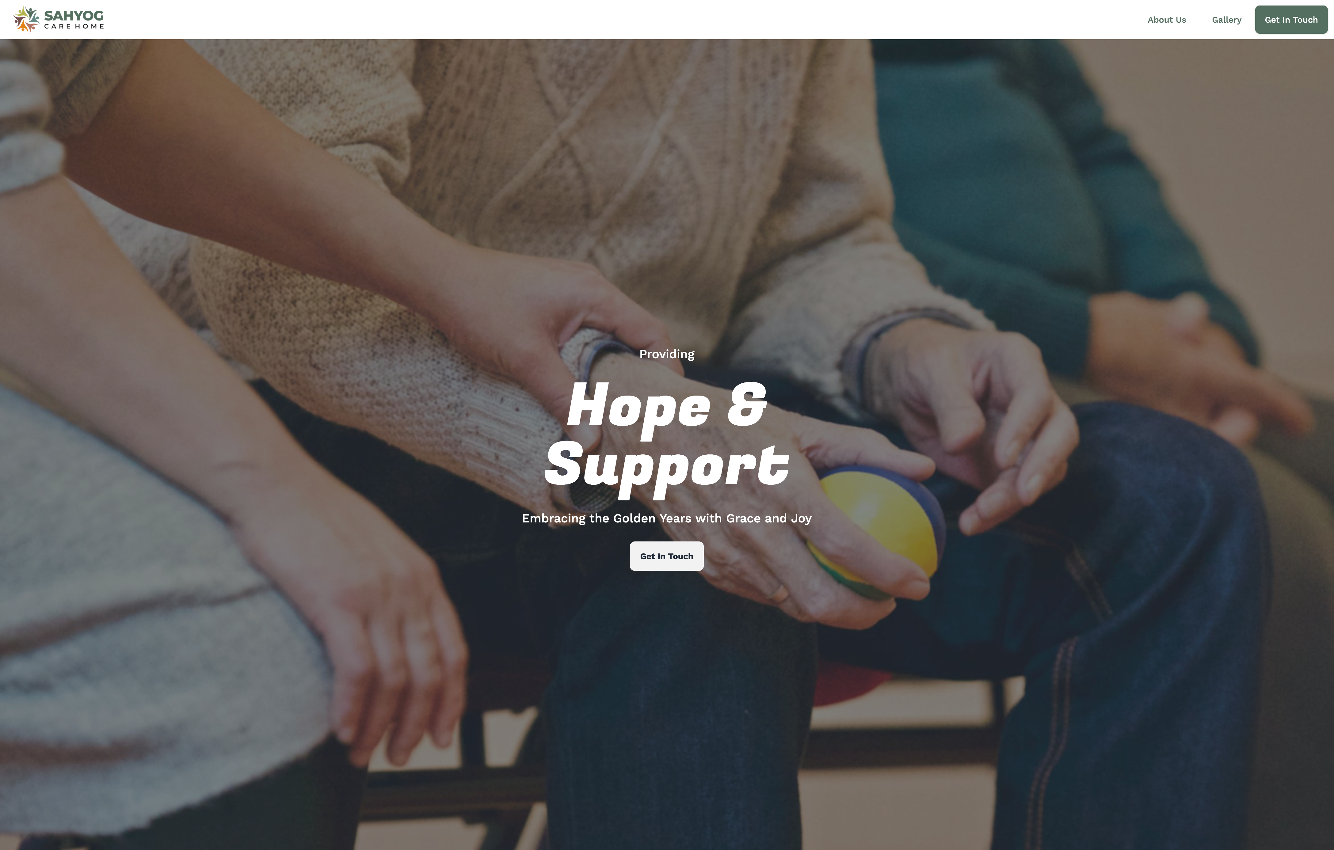 Sahyog Care Home website